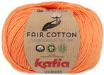 Katia Fair Cotton - 43 lichtoranje - Biologisch Katoengare, Hobby en Vrije tijd, Breien en Haken, Ophalen of Verzenden, Nieuw
