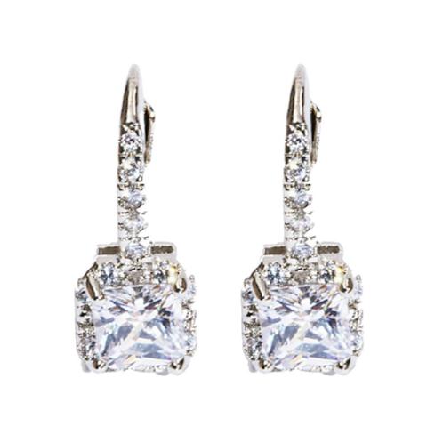 Oorbellen met Kristal - 2 Centimeter - Cadeautip, Sieraden, Tassen en Uiterlijk, Oorbellen, Met kristal, Zilver, Nieuw, Overige materialen