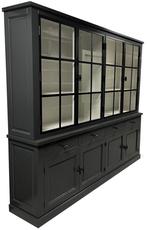 Buffetkast Soest antraciet met stalen deuren 250cm, Huis en Inrichting, Kasten | Buffetkasten, Ophalen of Verzenden, Nieuw
