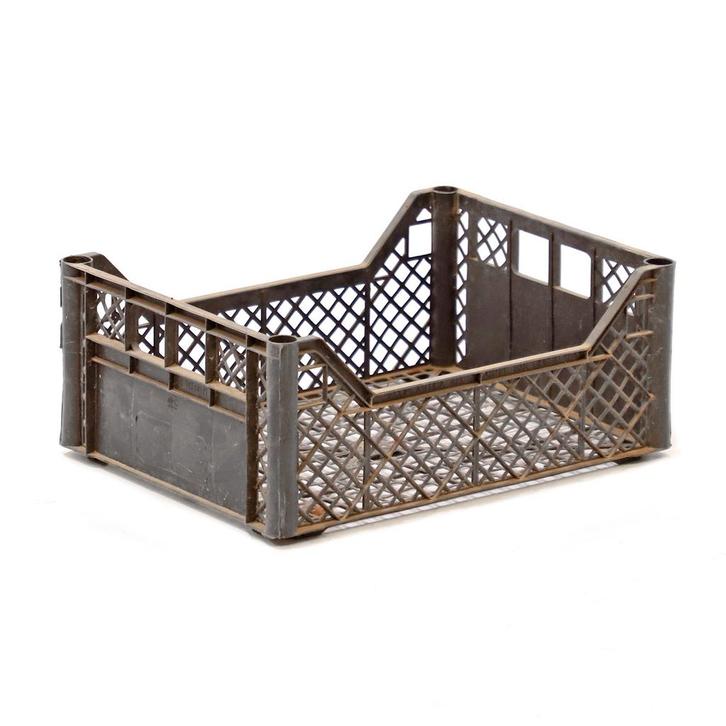 Gebruikte Euronorm stapelbakken wanden + bodem geperforeerd, Doe-het-zelf en Verbouw, Kratten en Dozen, Gebruikt, Ophalen of Verzenden