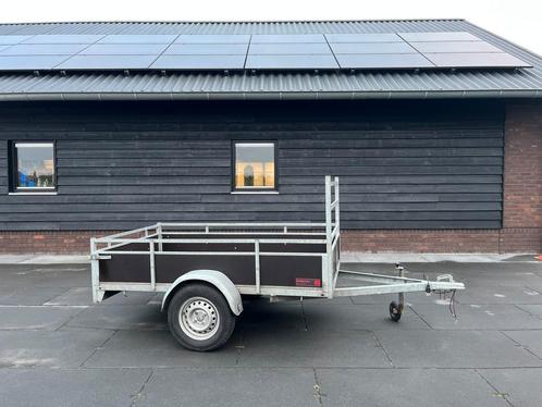 bakwagen enkelas ongeremd 750 kg met nieuw hout 205 x 130 cm, Auto diversen, Aanhangers en Bagagewagens, Gebruikt, Ophalen