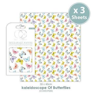 Decoupage papier Kaleidoscope Of Butterflies - Craft Cons...