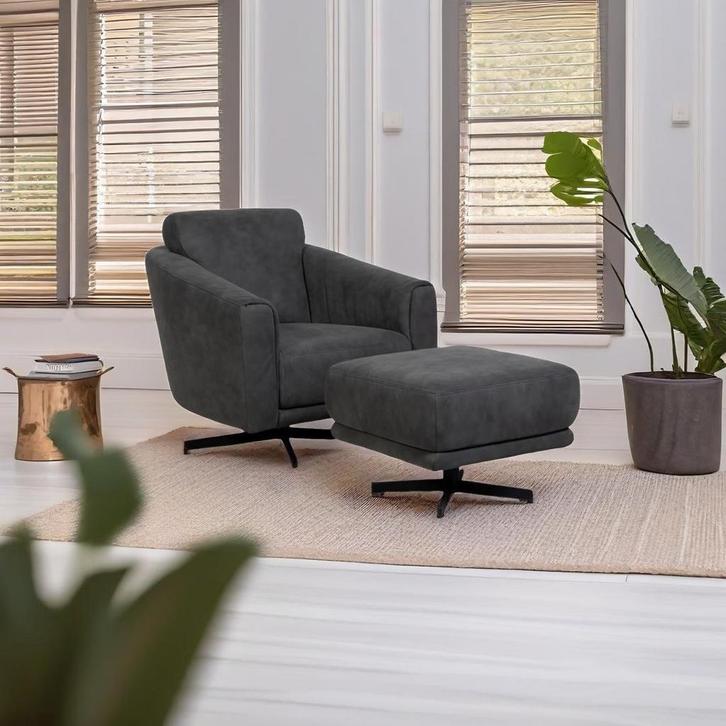 W. Schillig 14950 fauteuil + hocker, Huis en Inrichting, Fauteuils, Ophalen