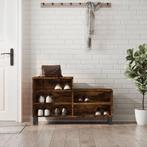 vidaXL Schoenenkast 102x36x60 cm bewerkt hout gerookt, Huis en Inrichting, Verzenden, Nieuw