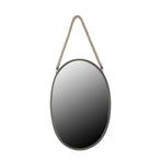 Spiegel Ovaal zwart maat in cm: 38 x 57,5 Mica Decorations, Verzenden, Nieuw