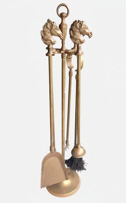 Openhaard accessoire - Messing, Antiek en Kunst, Curiosa en Brocante