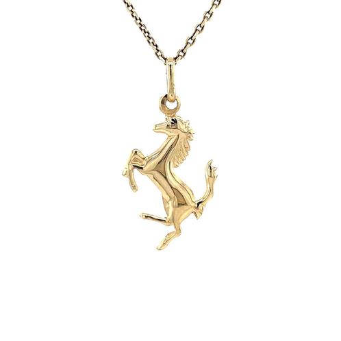 Gouden vintage paard hanger 14 krt, Sieraden, Tassen en Uiterlijk, Kettinghangers, Nieuw, Ophalen of Verzenden