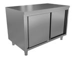Werktafel met schuifdeuren| RVS | 700 serie HorecaTraders, Verzenden, Nieuw in verpakking