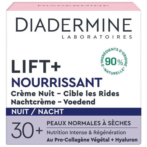Diadermine Lift+ Nourrissant Nachtcrème, Sieraden, Tassen en Uiterlijk, Uiterlijk | Gezichtsverzorging, Nieuw, Verzenden
