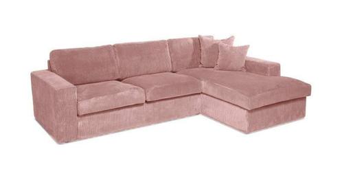 Hoekbank Leiden - hoekbanken - Roze, Huis en Inrichting, Banken | Sofa's en Chaises Longues, Nieuw, Overige materialen