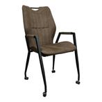 MX Sofa Eetkamerstoel Olympic | Mosgroen | Microvezel stof, Huis en Inrichting, Stoelen, Ophalen, Nieuw, Industrieel