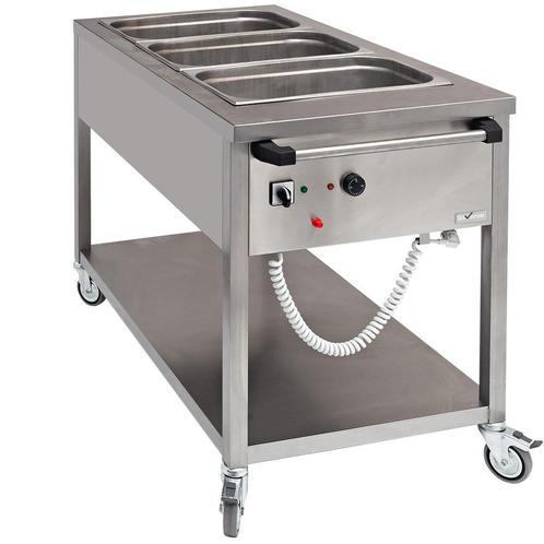 Diverso By Diamond Bain Marie Wagen | 3x 1/1 GN | 0°c/90°c |, Zakelijke goederen, Horeca | Keukenapparatuur, Nieuw in verpakking
