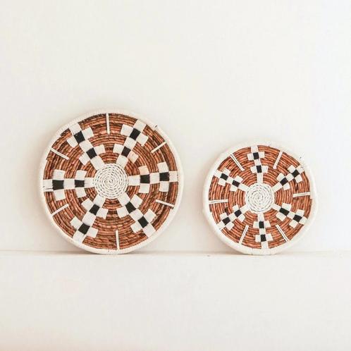 Wanddecoratie Ronde Boho Muurmand of Platte Kom TAMAN gemaak, Huis en Inrichting, Woonaccessoires | Wanddecoraties, Nieuw, Verzenden