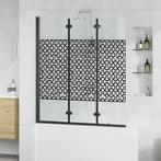 vidaXL Douche Omhulsel Zwart en transparant 130 x 130 cm, Verzenden, Nieuw