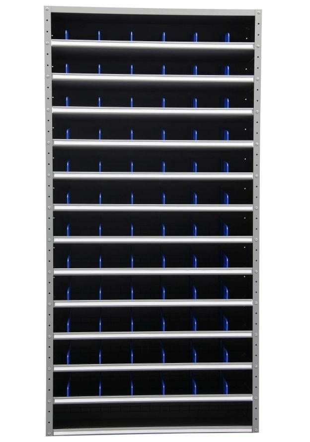 Vakkenkast schottenkast 198x100x30, 72 schotjes, Grijs,, Huis en Inrichting, Kasten | Roldeurkasten en Archiefkasten, Nieuw, Ophalen of Verzenden