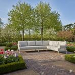 Hong Kong hoek loungeset 3 delig aluminium latte zand, Tuin en Terras, Tuinsets en Loungesets, Ophalen of Verzenden, Nieuw, Aluminium