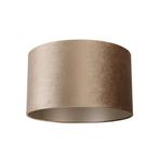 Velours lampenkap taupe rond 35/35/20, Huis en Inrichting, Lampen | Lampenkappen, Rond, Nieuw, Minder dan 25 cm, Overige kleuren