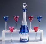 Val Saint Lambert - Drinkset (7) - Cut to clear Art Deco, Antiek en Kunst