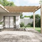 vidaXL Luifel verticaal 100x600 cm oxford stof taupe, Verzenden, Nieuw