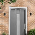 vidaXL Buitenwandlampen 2 pcs Zwart 12 x 7 x 15 cm Roestvrij, Huis en Inrichting, Verzenden, Nieuw