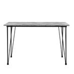 Eettafel Bordeaux 120x70x75 cm MDF en staal betonlook, Huis en Inrichting, Tafels | Eettafels, Verzenden, Nieuw