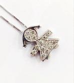 Ketting met hanger - 18 karaat Witgoud - 0.35ct. tw. Diamant