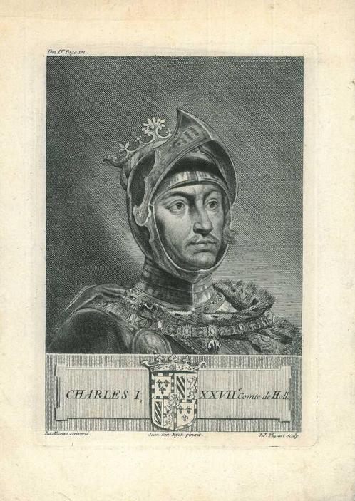 Portrait of Charles the Bold, Duke of Burgundy, Antiek en Kunst, Kunst | Etsen en Gravures
