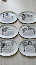 Gien - Bord (6) - Porselein - Service à viande, Antiek en Kunst