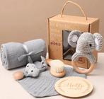 Babyshower gift set Elephant 7-delig, Verzenden, Nieuw, Kraamcadeau