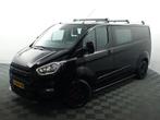 Ford Transit Custom 300 2.0 TDCI Euro 6 L2 ST-line Dubbele C, Auto's, Zwart, Nieuw, Ford, Lease