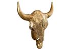 Elegante stierenkop MATADOR 56cm goud met mozaiekversiering, Huis en Inrichting, Woonaccessoires | Overige, Ophalen of Verzenden