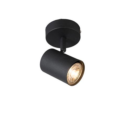 Moderne plafondspot zwart kantelbaar - Jeana, Huis en Inrichting, Lampen | Spots, Nieuw, Overige materialen