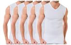 5 stuks Bonanza A-shirt - V-hals - mouwloos - wit, Kleding | Heren, Ondergoed, Verzenden