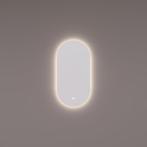 HIPP Design spiegel Ovaal-Recht PVD Geborsteld Gun Metal met, Huis en Inrichting, Woonaccessoires | Spiegels, Ophalen of Verzenden