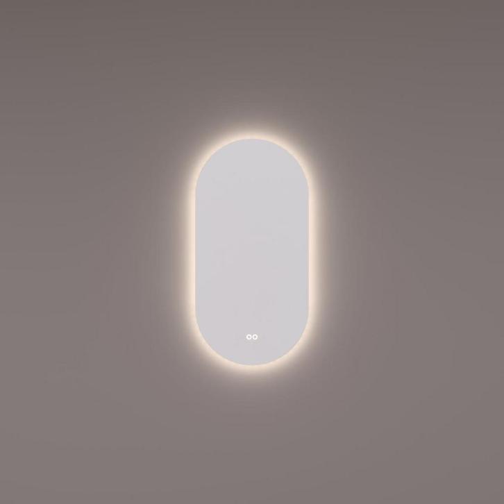 HIPP Design spiegel Ovaal-Recht PVD Geborsteld Gun Metal met, Huis en Inrichting, Woonaccessoires | Spiegels, Nieuw, Ophalen of Verzenden