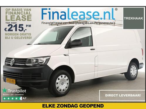 Volkswagen Transporter 2.0 TDI L2H1 140PK Airco Navi €215pm, Auto's, Bestelauto's, Lease, Handgeschakeld, Diesel, Volkswagen, Wit