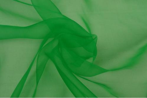 15 meter organza stof - Groen, Hobby en Vrije tijd, Stoffen en Lappen, 120 cm of meer, 200 cm of meer, Groen, Nieuw, Polyester