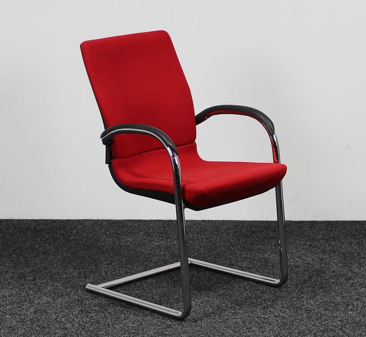 Ahrend 230 Vergaderstoel Rood, Huis en Inrichting, Stoelen, Rood, Gebruikt, Ophalen of Verzenden