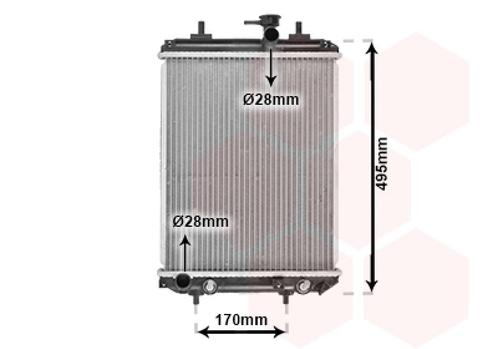 RADIATOR VOOR DAIHATSU SIRION M3 2005-2010 16400B1010, Auto-onderdelen, Airco en Verwarming, Nieuw, Ophalen of Verzenden