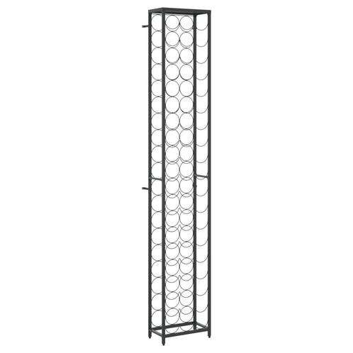 Wijnrek Smeedijzer Zwart: tweedekansje voor jouw collectie!, Huis en Inrichting, Woonaccessoires | Wijnrekken, 75 cm of meer, 25 flessen of meer