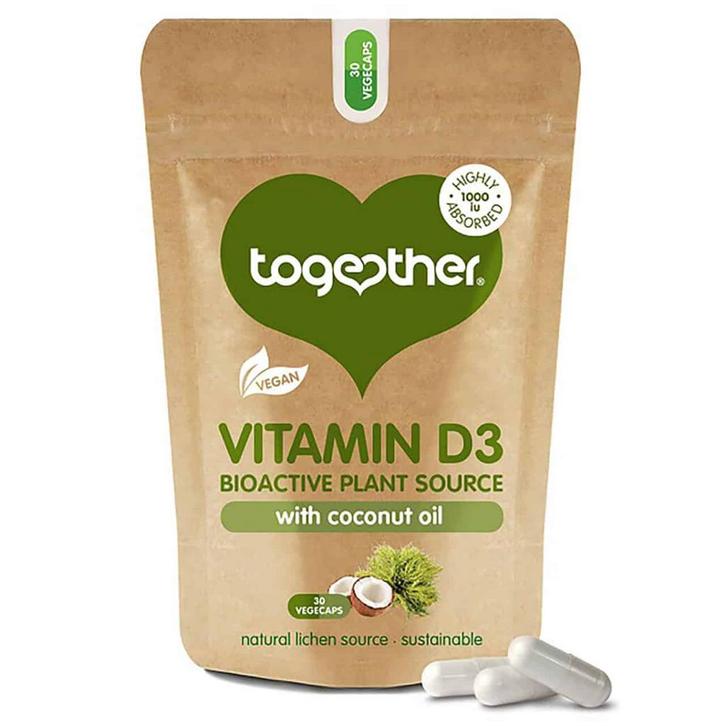 Vitamine D3 capsules  Together  30 stuks, Sport en Fitness, Gezondheidsproducten en Wellness, Nieuw, Verzenden