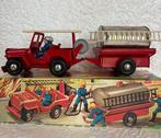 Joustra - Blikken speelgoedauto - Jeep Pompiers avec