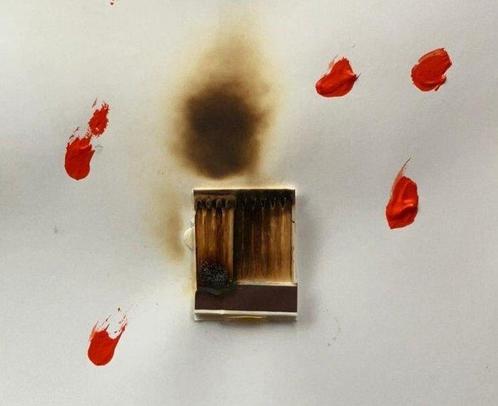 Bernard Aubertin (1934-2015) - Dessin de feu, Antiek en Kunst, Kunst | Schilderijen | Modern