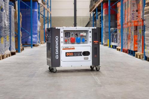 Veiling: 16x Generator Daewoo DDAE10500DSE-3G Diesel 8.1kVA, Zakelijke goederen, Machines en Bouw | Aggregaten, Ophalen