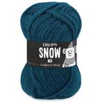 DROPS Snow Mix - 100 donker petrol - Wol Garen, Hobby en Vrije tijd, Ophalen of Verzenden, Nieuw
