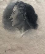 Raffaele Pontremoli (1832-1906) - Profilo di donna, Antiek en Kunst, Kunst | Schilderijen | Klassiek