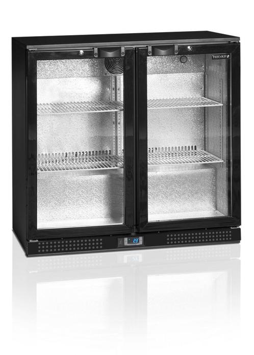 Barkoelkast | Zwart | 2 Glazen deuren | Inclusief slot, Zakelijke goederen, Horeca | Keukenapparatuur, Verzenden