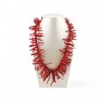 Koraal - Zilver - Halsketting - ambachtelijke productie