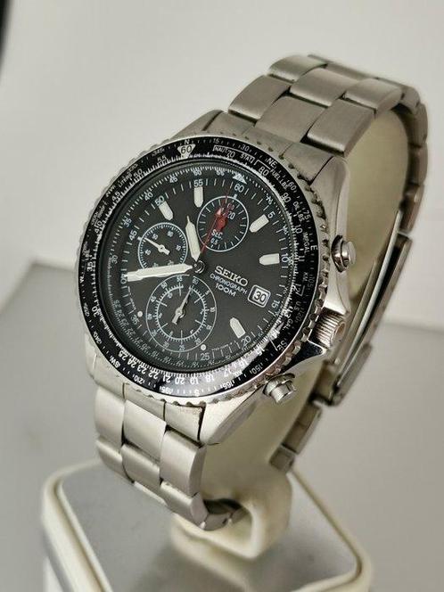 Seiko - SND253 Flightmaster Pilot Chronograph - Zonder, Sieraden, Tassen en Uiterlijk, Horloges | Antiek