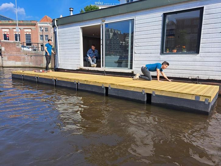 Drijvend Terras / Drijvende Steiger. Bouwpakket of compleet!, Watersport en Boten, Overige Watersport en Boten, Nieuw, Ophalen of Verzenden